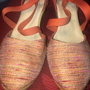 Woman’s strappy wedges